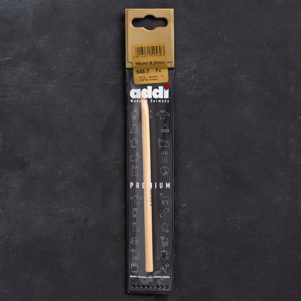 Addi Bambus 6mm 15cm Bambu Yün Tığ - 545-7 - Hobium